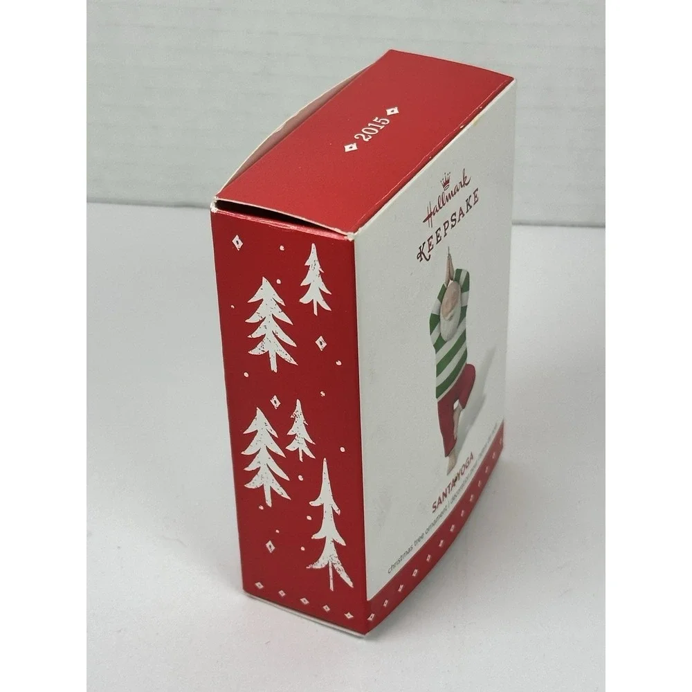 Hallmark Keepsake Santa Yoga Ornament 2015 Christmas Tree Artist Crafted